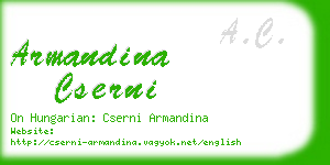 armandina cserni business card